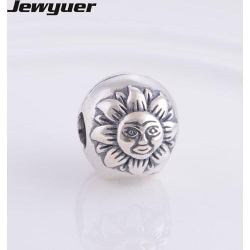 Silver Magic Sky Clip clasp charms for jewelry making fit 925 sterling silver beads bracelets DIY Fine Jewelry Jewyuer KT020