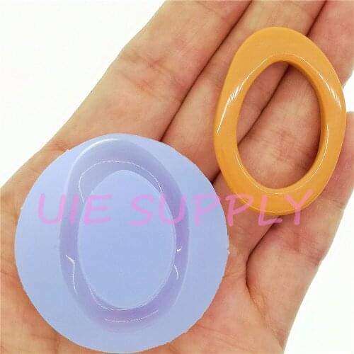 BYL571U 39.8mm x 28.0mm Silicone Mold Fondant Cake Decoration Candy Resin Clay Earrings Necklace Craft Soap Candle FOOD SAFE