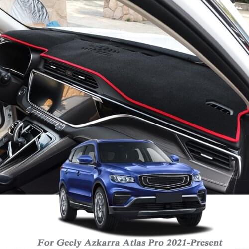 Car Styling Dashboard Protective Mat Shade Cushion Pad Rose Carpet For Geely Azkarra Atlas Pro 2021 LHD&RHD Internal Accessory