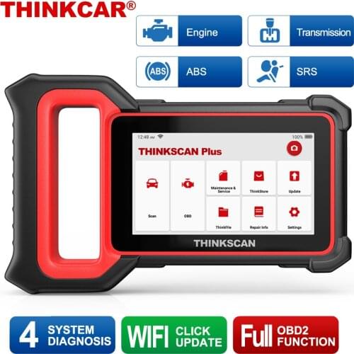 THINKCAR Thinkscan Plus S5 OBD2 Code Reader Car Scanner ENG ABS SRS Transmission Car Diagnostic Tool WIFI Scanner Automotivo
