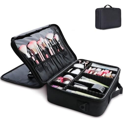 Makeup Case Waterproof Travel Hand Bag On Wheels Female Manicure Cosmetology Cosmetics Storage Organizer Boxes For Traveling Bag