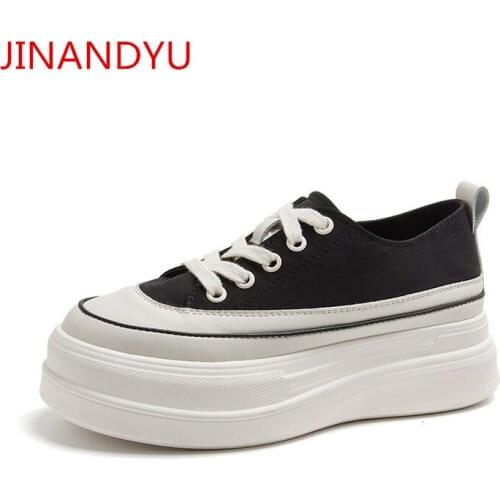 Platform Sneakers Silk+Real Leather Casual Shoes Womens Heels Fashion Sport Femme New Chunky Sole Sneakers Ladies Platform Shoes