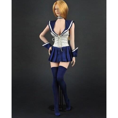 Zy5015 1/6 Scale Female Clothes School Uniform Girls Short Skirt Sexy Open Chest Sailor Suit Fit for 12'' Seamless Body