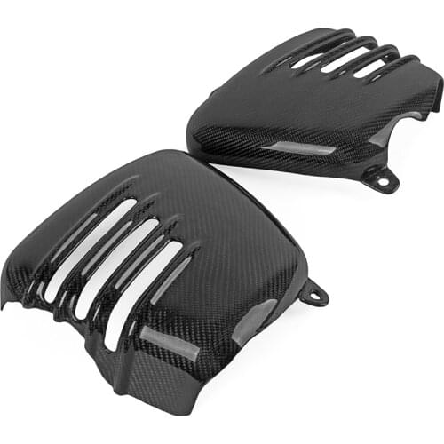 2PCS Carbon Fiber Side Fairing Battery Cover Motorcycle Covers For Triumph BONNEVILLE T100 SE Thruxton 900 Scrambler 2001-2015