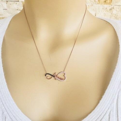 Endless Mother 925 Sterling Silver Necklace Women Girls Gift Jewelry Accessories Fashion Handmade Elegant Chain