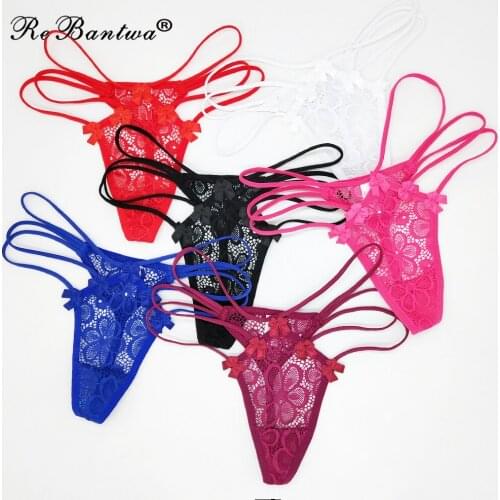 Rebantwa Brand 10pcs Lot Open Panties Transparent Panties Nylon Thong Sexy Lace G string Womens Knickers Tangas New Lingerie