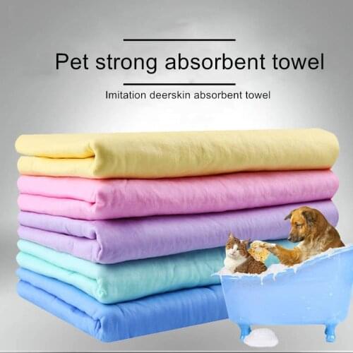 Rapid Water Absorption Pet Dog Cat Bath Towel Soft Cleaning Wipes Magic Hair Dry PVA Multifunction for Pet Towel