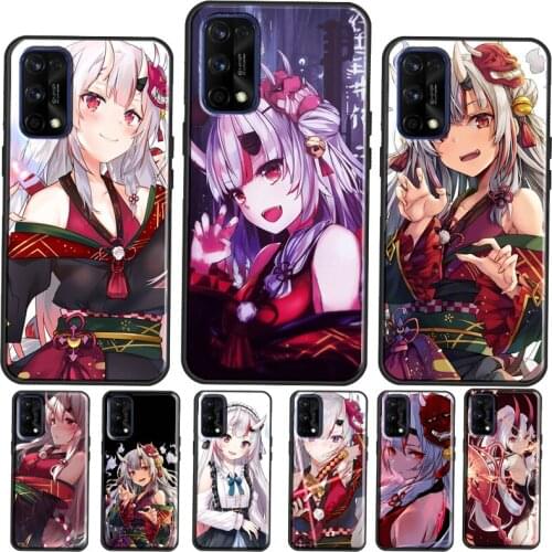 Nakiri Ayame Hololive Anime Case Cover For Realme Q3 Pro 6 7 8 Pro C3 C21 GT Neo Coque For OnePlus 9R 8T Nord 8 9 Pro