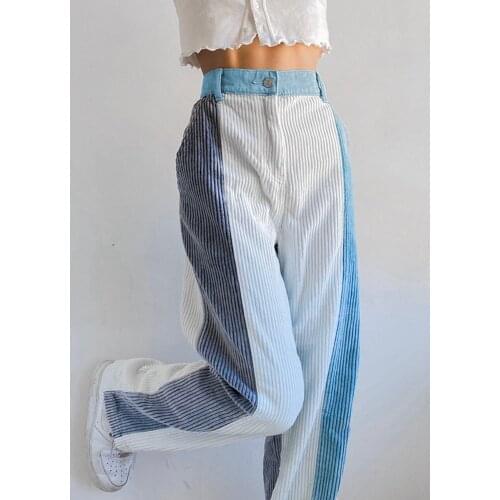 CHRLEISURE Women's Corduroy Trousers