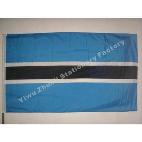 Botswana Flag 150X90cm (3x5FT) 115g 100D Polyester Double Stitched High Quality Free Shipping