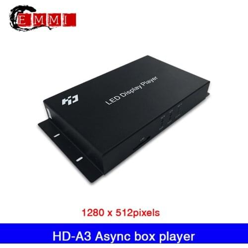 Free shipping HD-A3 Async Box Player Have 8GB Memory For Max Support 650,000 Pixels LED Display ,work with HD-R receiving card