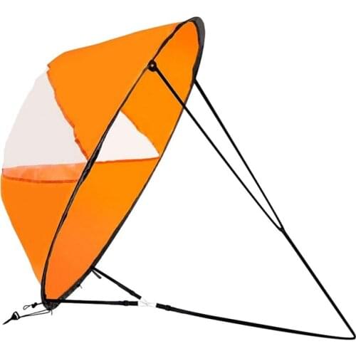 Downwind Wind Sail Kit Kayak Wind Sail Kayak Paddle Board Accessories Easy Setup Deploys Quickly Compact & Portable
