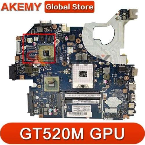 Akemy Laptop motherboard For ACER Aspire 5750 5750G GT520M Mainboard P5WE0 LA-6901P MBBYL02001 HM65 N13M-GE3-A1