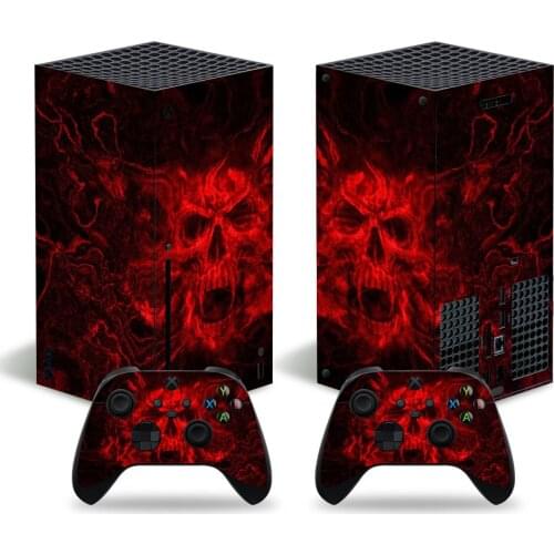 Scare Style Skin Sticker Decal Cover for Xbox Series X Console and 2 Controllers Xbox Series X Skin Sticker Viny 1