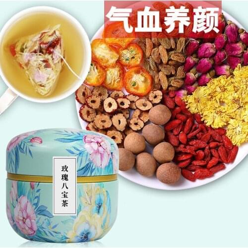 Natural Aromatherapy Tea Bag , Flower Tea with Dried Fruit , Include Longan Rose Jujube Chinese Herbal Tea, Skin Beauty Slim