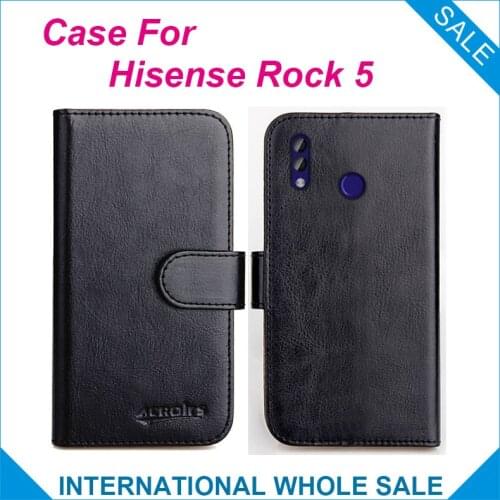 Original! Hisense Rock 5 Case 6 Colors High Quality Flip Leather Wallet Case For Hisense Rock 5 Cover Slots Phone Bag
