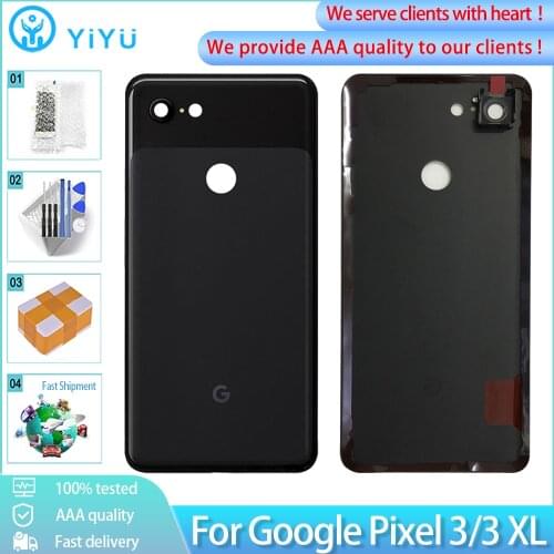 Original For Google Pixel 3 XL Back Battery Cover Door Rear Housing Case Replacement For Google Pixel 3 Back Cover Battery Door