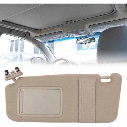 Plastic Excellent Left Driver Side Durable Sun Visor Shade Beige Car Sun Shade Durable