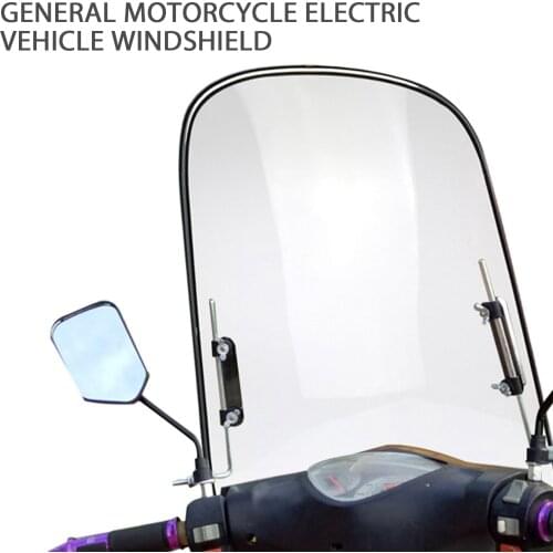 Folded Motorbike Transparent Clear Front Windshield For Motorcycle Motorbike Scooter ATV Motorcycle Accessories