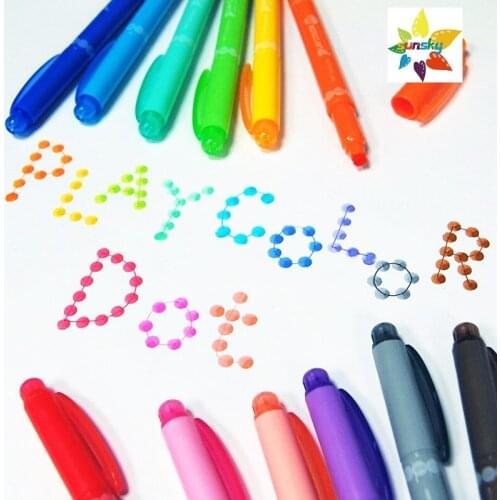 Original Tombow PLAY COLOR DOT series Dot pen double head watercolor pen creative monochrome 12 colors Single Self selected