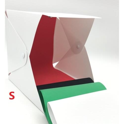 Folding Lightbox 22*23*24 Portable Photography Photo Studio Softbox Adjustable Brightness Light Box For DSLR Camera