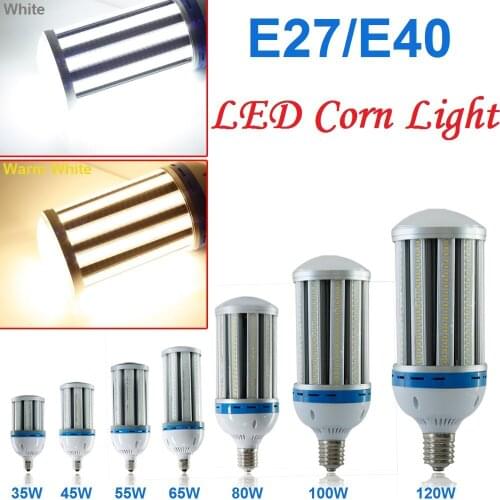 LED Corn Light Bulb E27 E40 AC85~265V Street Lamp Post Lighting Garage Factory Warehouse High Bay Barn Porch Backyard Garden