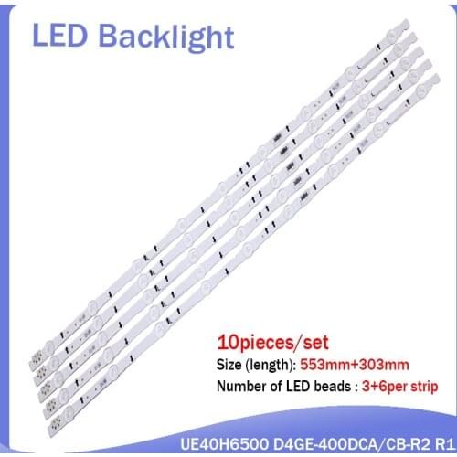 5set=50 PCS LED strip for Samsung UE40H6200 D4GE-400DCA-R2 R1 D4GE-400DCB-R2 R1 BN96-30450A 30449A BN96-38890A 38889A 30417Anew