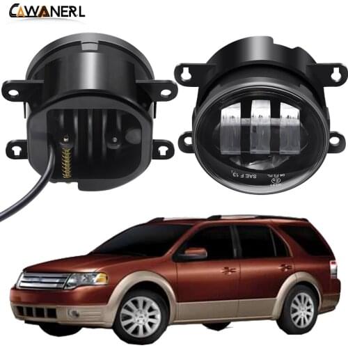 Fog Light Assembly 30W 6000LM Car Front Bumper LED Fog Lamp DRL White Amber 12V For Ford Taurus X 3.5L V6 2008 2009