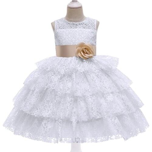 Party Prom Wedding Bridesmaid Evening Infant Summer Dress Cake Tutu Princess Children Birthday Kids Vestidos Baby Girls Clothes