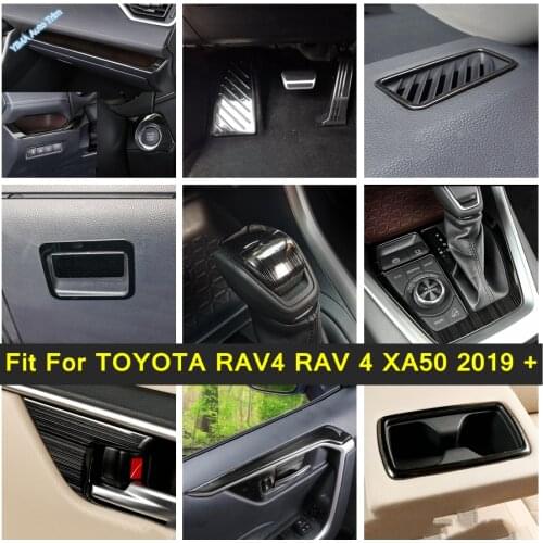 Interior Parts For TOYOTA RAV4 RAV 4 XA50 2019 - 2021 Stainless Steel Air Condition AC Vent Outlet / Speaker Tweeter Cover Trim