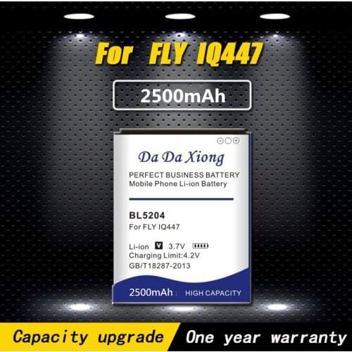 High quality 2500mAh BL5204 Li-ion Phone Battery for FLY IQ447 Phone battery