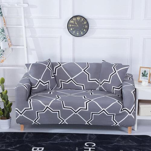 Yaapeet 1pc Europe Geometric Sofa Covers American Style Retro Slipcovers Soft Elegant Couch Cover Living Room Pretty Pillowcase