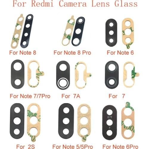 Rear Back Camera Lens Glass Replacement For Xiaomi Redmi K30 K30Pro K20 Note 8 8Pro Note 7 6 5 S2 Repair parts