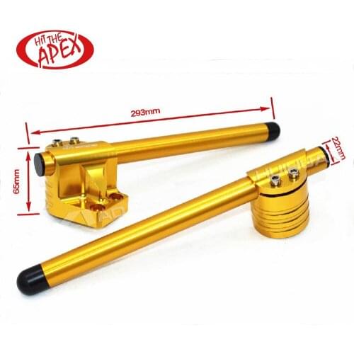 CNC Clip on ons with handlebars handle bar for KAWASAKI EX250 / Ninja 250R 2008 2009 2010 2011 2012 Clipons Handlebars