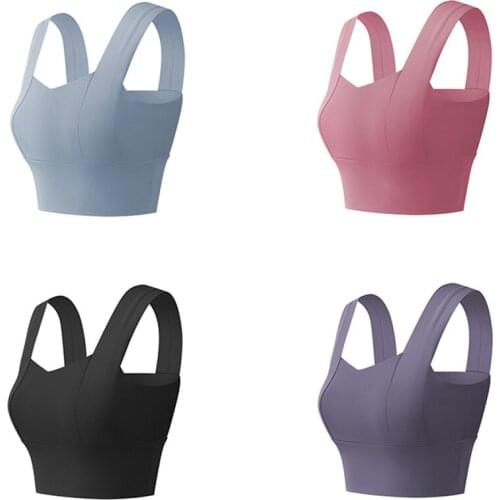 Women Yoga Sport Bra Female Shockproof Sexy Back Sports Bras Breathable Athletic Fitness Running Gym Vest Tops Sportswear