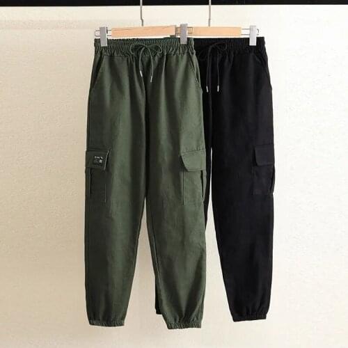 2021 Womens Overalls Style Loose High Waist Straight Leg Slimming Casual Wild Sportswear Outdoor Tide Brand Long Pants Female