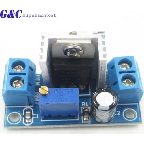 1PCS LM317 DC Linear Regulator DC-DC 4.5~40V Turn 1.2~37V Step Down Power Module Adjustable