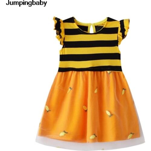 2021 Girls Dresses Summer Dress Princess Dress Costume Kids Clothes Mesh Sukienka Vetement Fille Vestidos De Verano