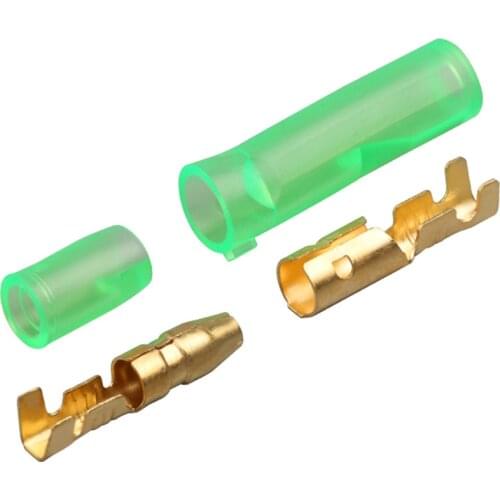 50sets(200pcs) 4.0 bullet terminal car electrical wire connector diameter 4mm Female + Male + Case