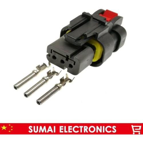 AMP/TE 3 Pin Auto 776429-2 Camshaft sensor plug,Oil pressure/atmospheric pressure sensor plug for Excavator Carter 349D etc