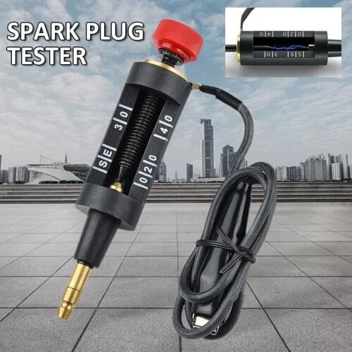 Automotive Ignition Spark Plug Tester Adjustable Spark Plug Tester In Line Test Lead HT Lead Car Ignition Spark Plug Coil Tester