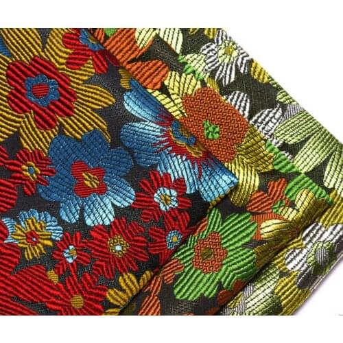 Bronzing poly DIY fabric jacquard floral qualified for bag pillow and cloth 1M/lot