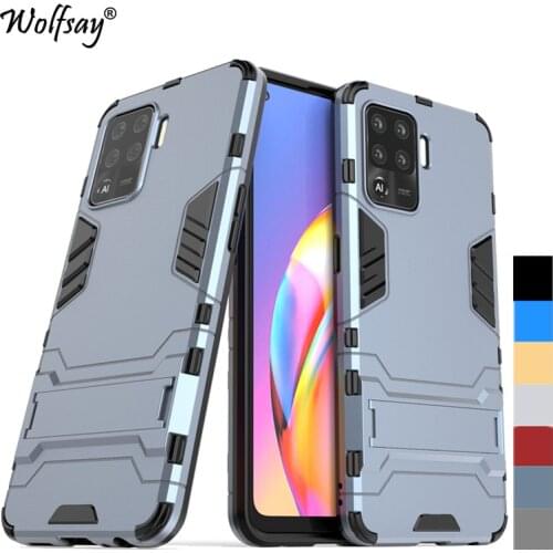 For Cover Oppo Reno 5 Lite Case Bumper Hybrid Stand Silicon Armor Back Case For Oppo Reno 5 Lite Cover For Oppo Reno5 Lite 6.43"