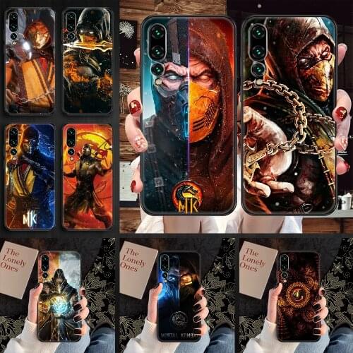 Mortal Kombat Phone case For Huawei P Mate P10 P20 P30 P40 10 20 Smart Z Pro Lite 2019 black fashion coque luxury waterproof