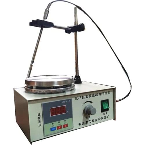 Laboratory Magnetic Stirrer with Heating Control Plate, Digital Display, 85-2, Hot Plate Mixer, 220V, Novelty