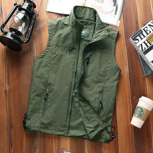 Summer Casual Vest Tactical Sleeveless Jacket Men Multi Pockets Waistcoat Outdoor Fishing Photography Travel Vests Plus Size 7XL