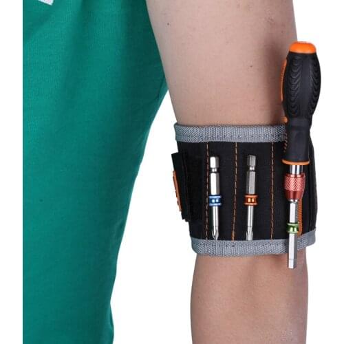 JAKEMY Strong Magnetic Nylon Wristband Wrist Band For Holding Screws Nails Drill Bit Repair Tools Outillage Ferramentas