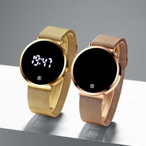 New REWARD Touch Screen Digital Sport Wristwatch Men Full Steel Waterproof Watches LED Quartz Watch Man Luxury Relogio Masculino