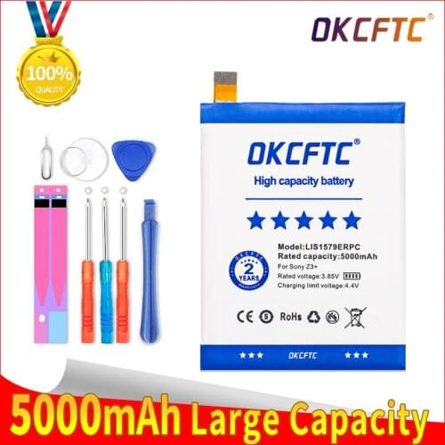 New 5000mAh LIS1579ERPC Battery For Sony Xperia C5 Ultra / Dual E5506 E5553 E5533 E5563 Z3 Plus Z3+/ Dual E6553 Z4 E6533