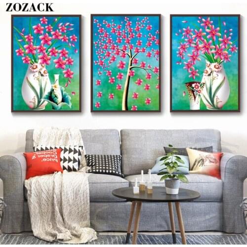 NEW Needlework,embroidery,11CT DIY DMC chinese cross stitch kits,Magnolia vase Flowers patterns printed Cross-Stitching Sets